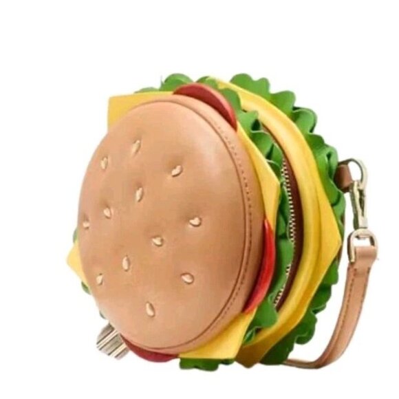 Kate Spade Snack Bar Burger Crossbody Bag 3D Novelty Purse KK989 NWT - Picture 4 of 12